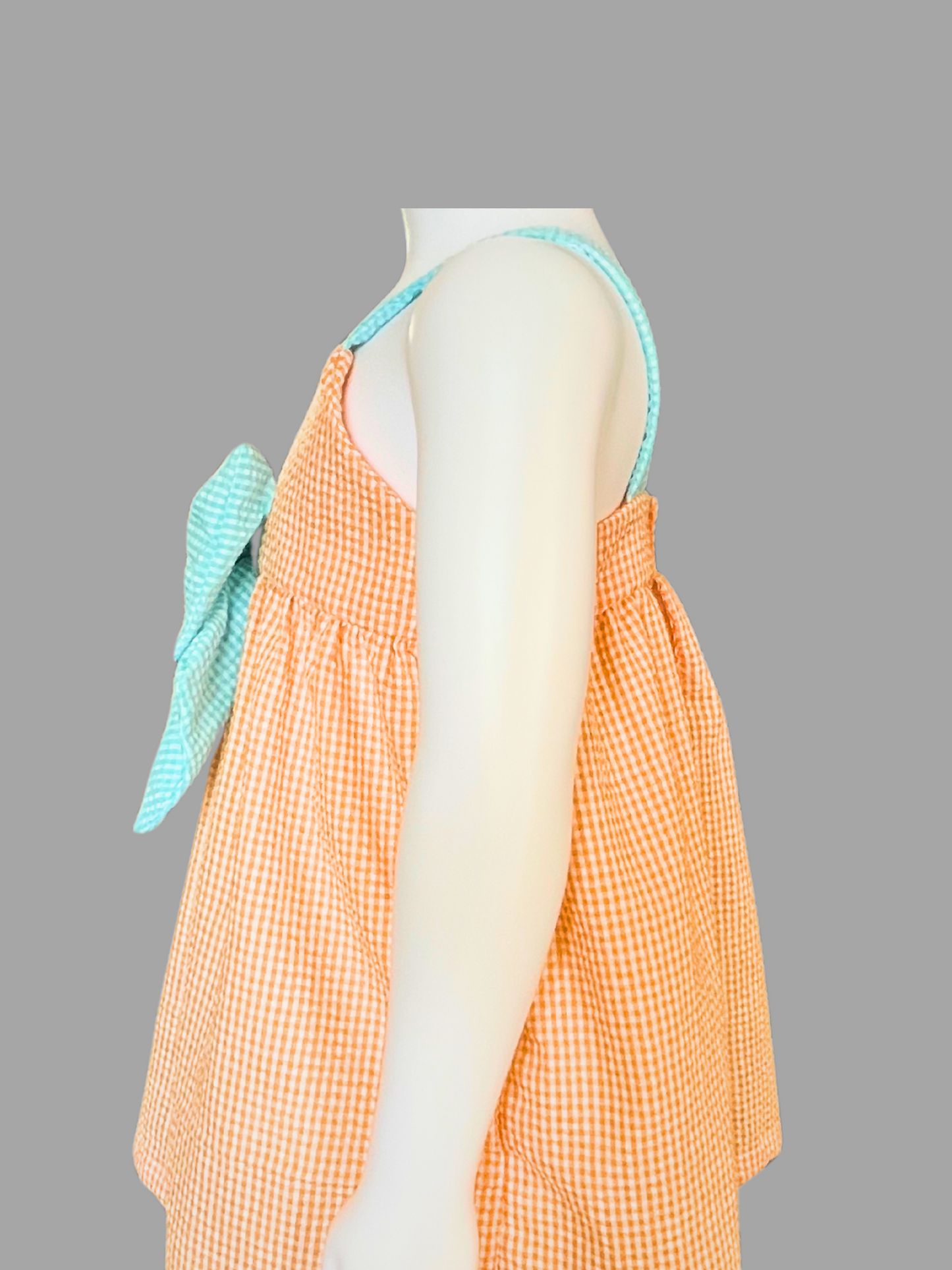 Bow Blossom - Orange/Blue